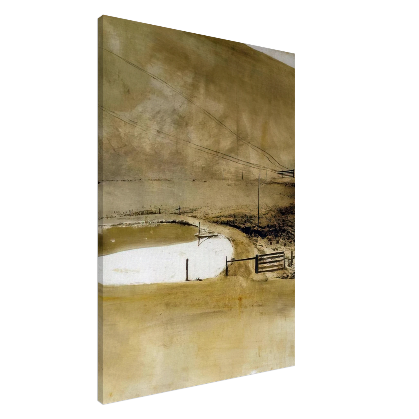 Andrew Wyeth - NOT DETECTED 34 Canvas - 20x30 cm / 8x12 inches-canvas