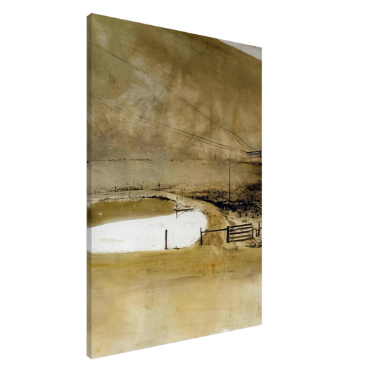 Andrew Wyeth - NOT DETECTED 34 Canvas - 20x30 cm / 8x12 inches-canvas