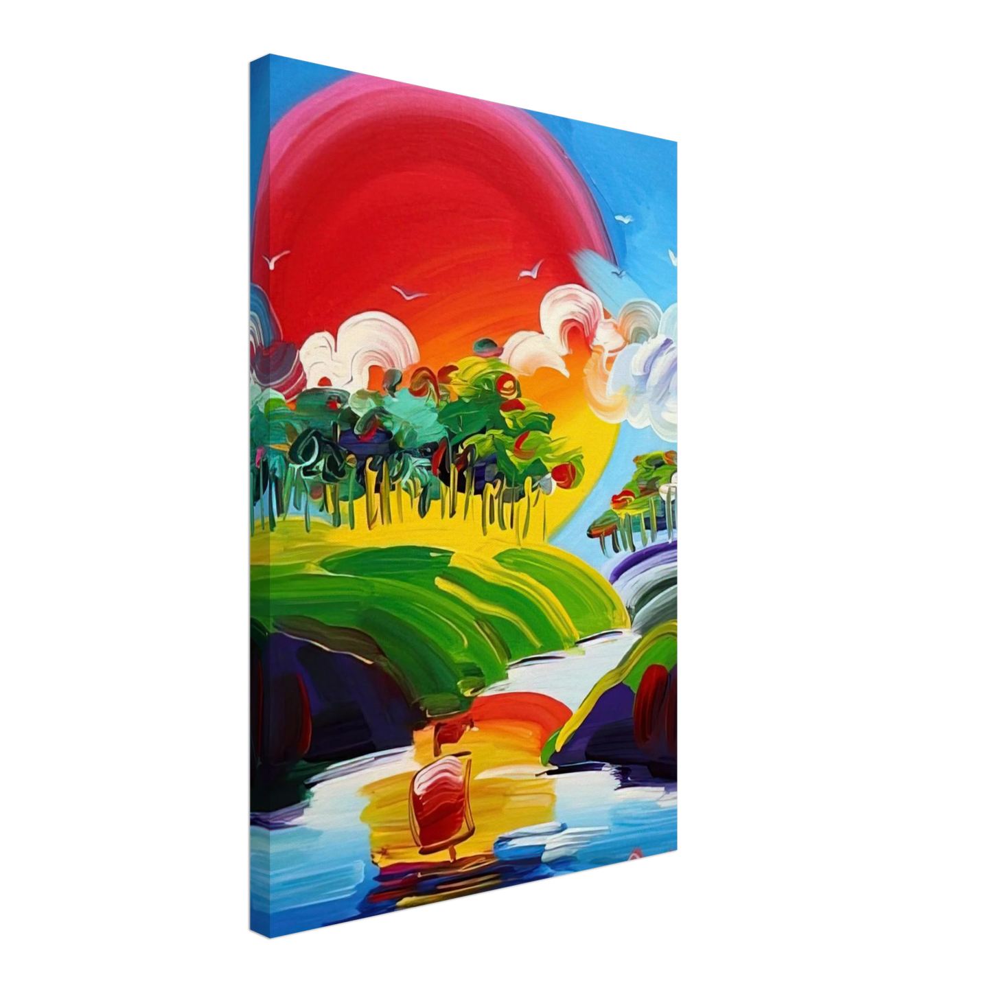 Peter Max - WITHOUT BORDERS 2011 Canvas - 70x100 cm / 28x40 inches-canvas