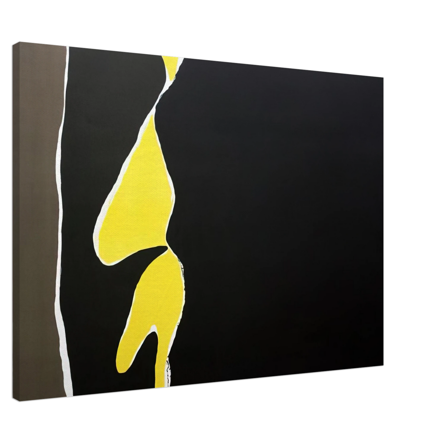 Adja Yunkers - Hommage to the First Monk Immolating Himself in Saigon - 1966 Canvas - 20x30 cm / 8x12 inches-canvas