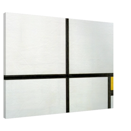 Piet Mondrian - Composition with yellow patch Canvas - 20x30 cm / 8x12 inches-canvas