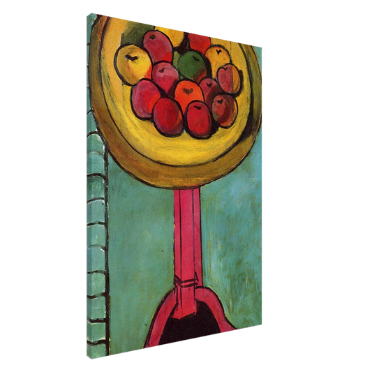 Henri Matisse - APPLES ON A TABLE GREEN BACKGROUND 1916 Canvas - 20x30 cm / 8x12 inches-canvas