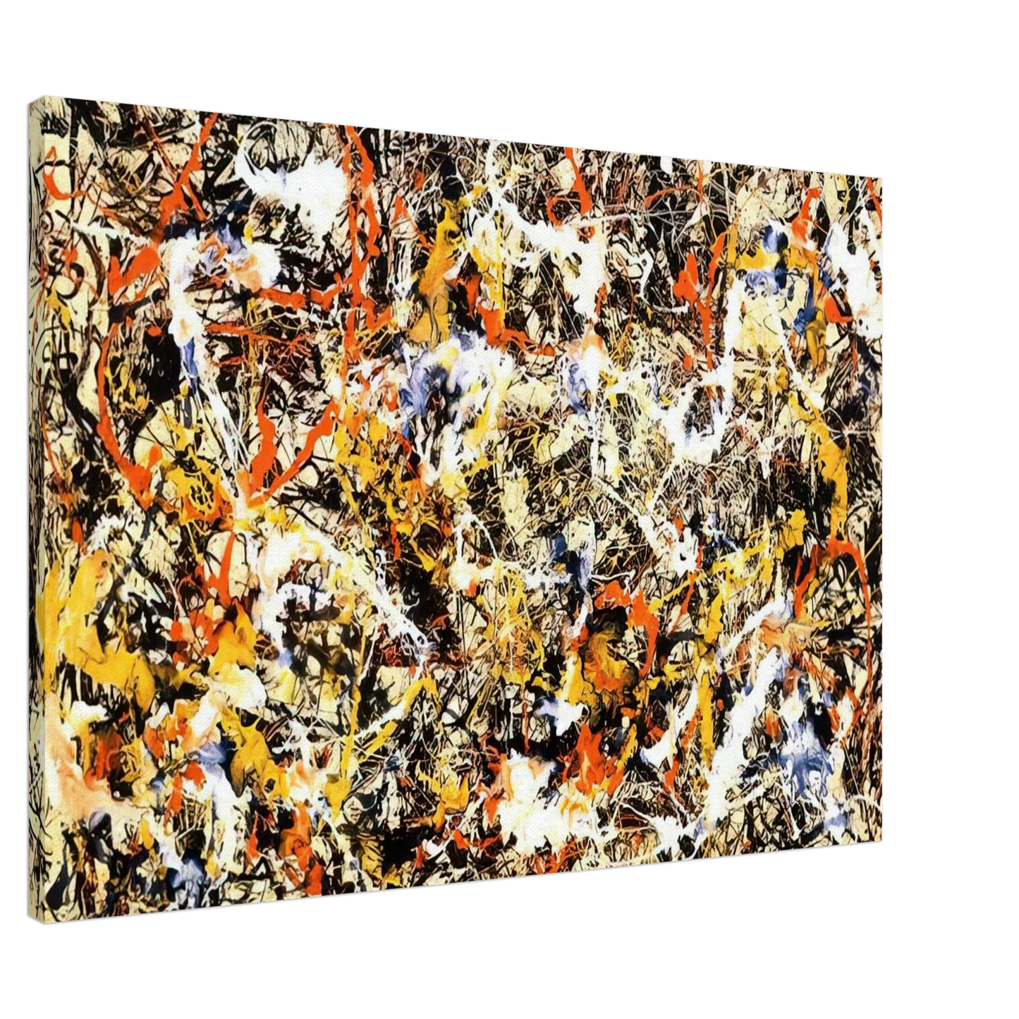 Jackson Pollock - CONVERGENCE 1952 Canvas - 20x30 cm / 8x12 inches-canvas