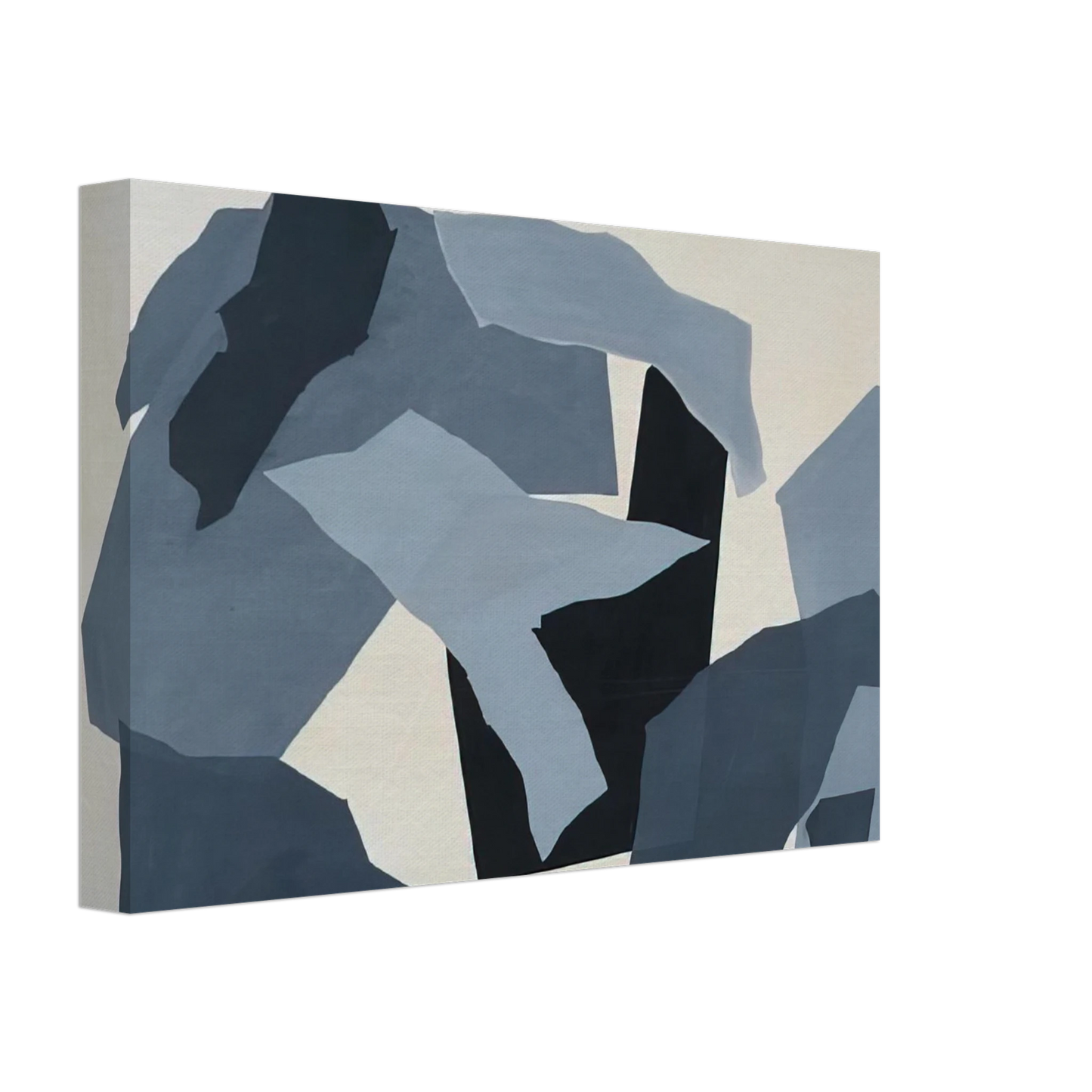 Robert Goodnough - Grey Forms - 1965 Canvas - 40x60 cm / 16x24 inches-canvas