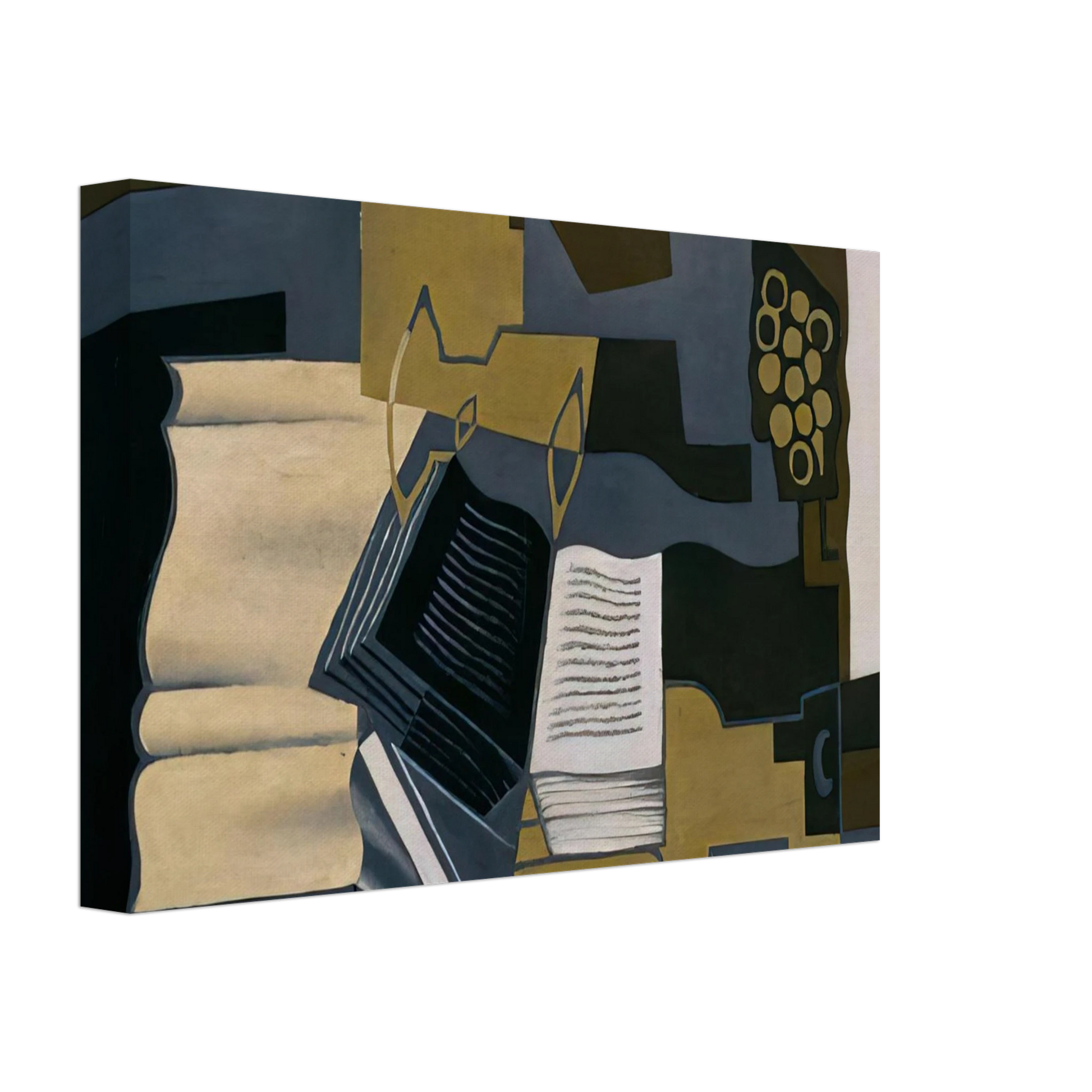 Juan Gris - CARAFE AND BOOK 1920 Canvas - 40x60 cm / 16x24 inches-canvas