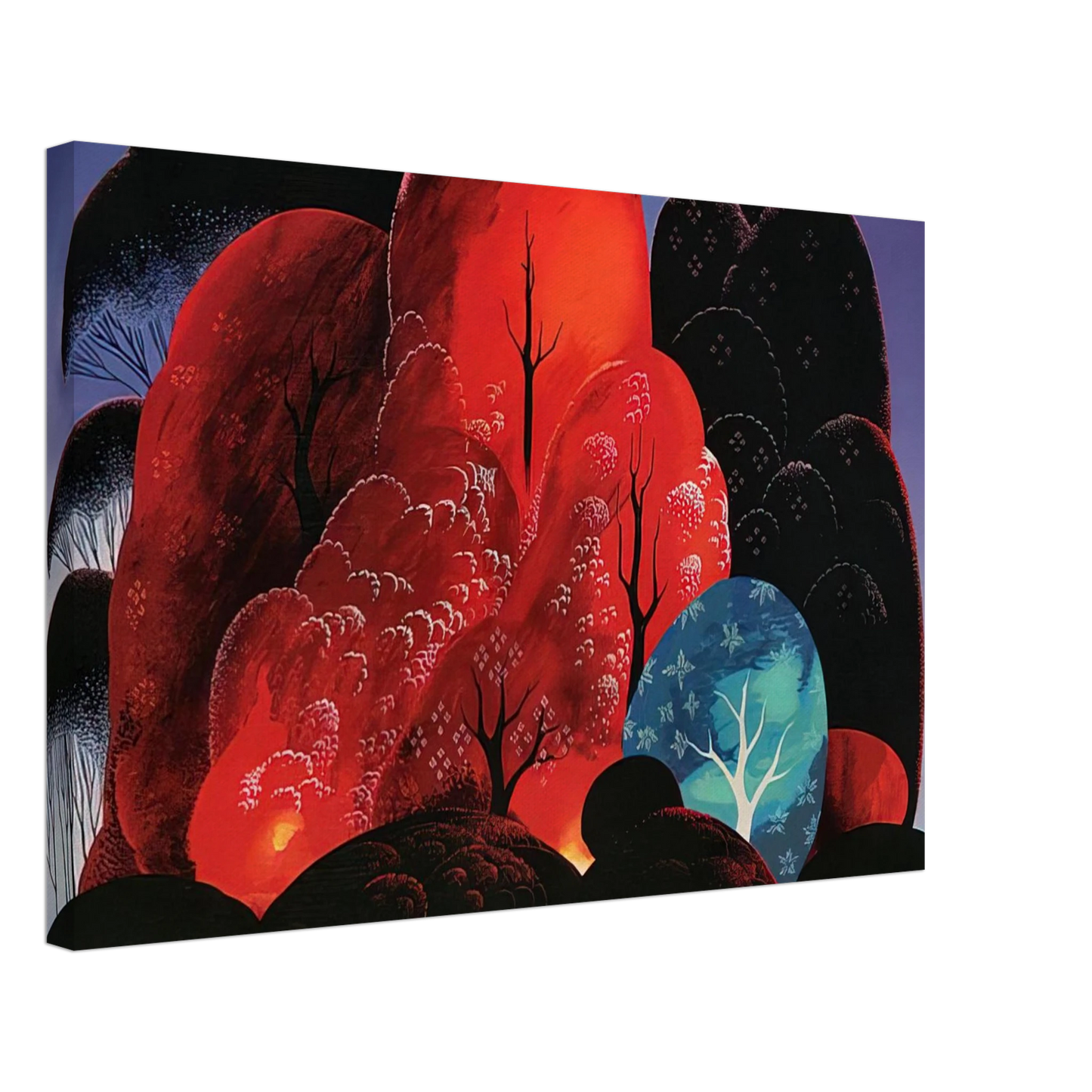 Eyvind Earle - Blazing Glory Canvas - 70x100 cm / 28x40 inches-canvas