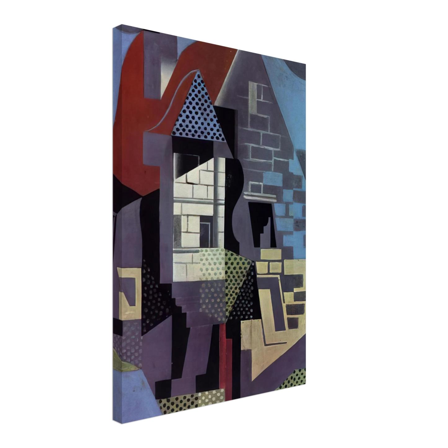 Juan Gris - LANDSCAPE AT BEAULIEU Canvas - 70x100 cm / 28x40 inches-canvas