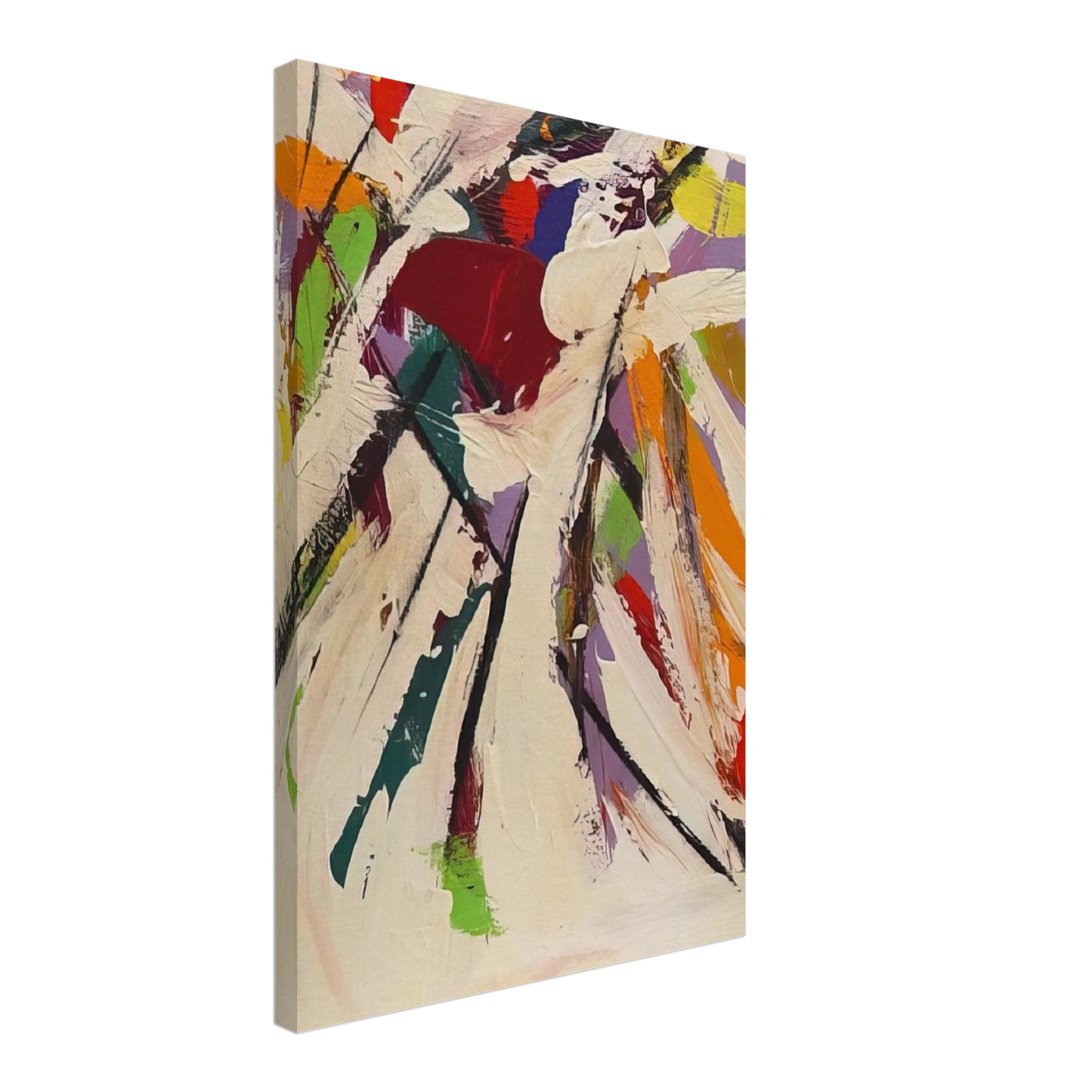 Alexander Liberman - Untitled Abstract - 1977 Canvas - 40x60 cm / 16x24 inches-canvas