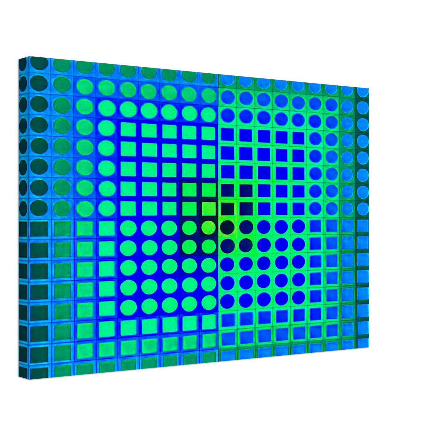 Victor Vasarely - Zoeld V - 1967 Canvas - 40x60 cm / 16x24 inches-canvas