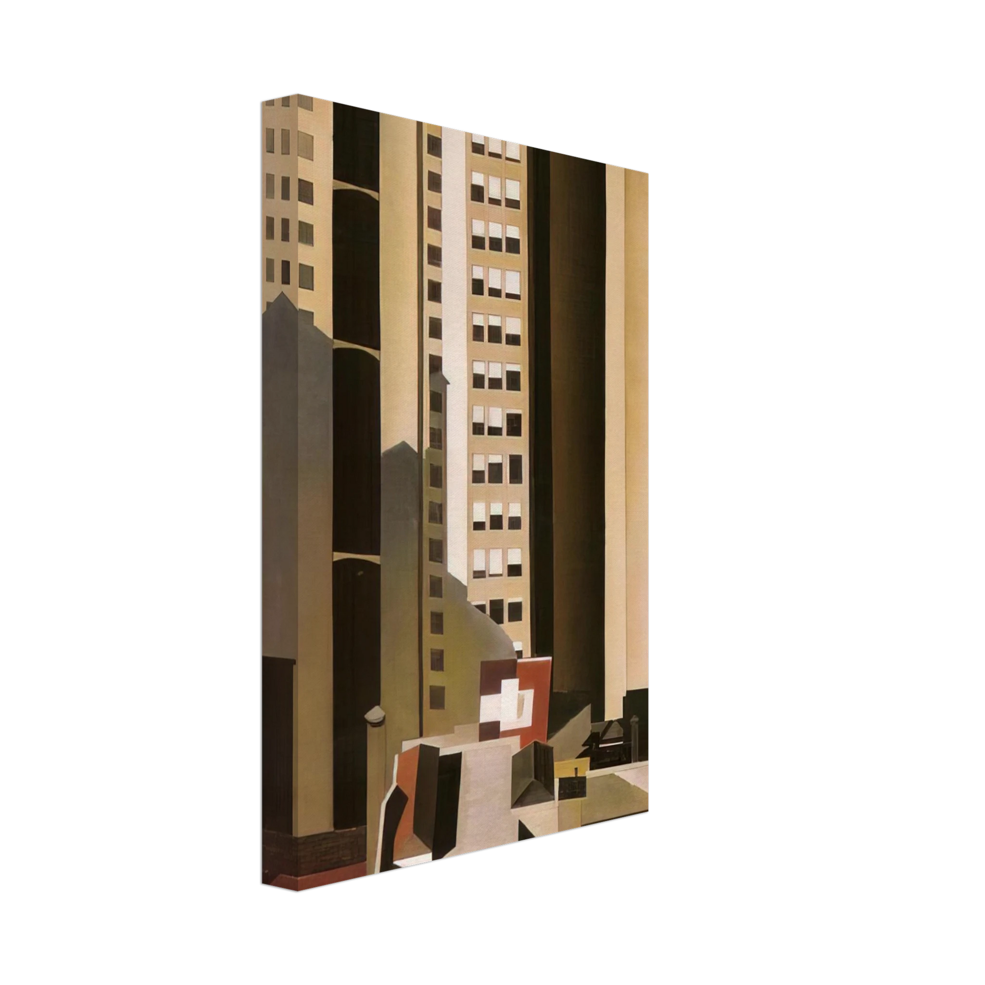 Charles Sheeler - Skyscrapers - 1922 Canvas - 70x100 cm / 28x40 inches-canvas