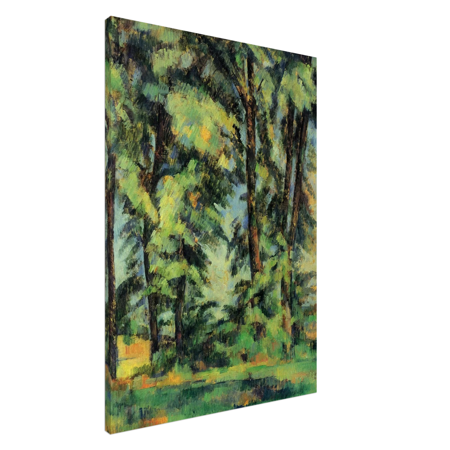 Paul Cezanne - Large Trees at Jas de Bouffan Canvas - 20x30 cm / 8x12 inches-canvas