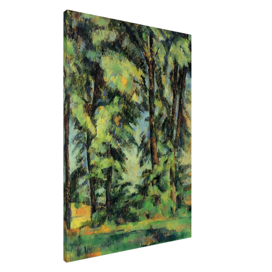Paul Cezanne - Large Trees at Jas de Bouffan Canvas - 20x30 cm / 8x12 inches-canvas