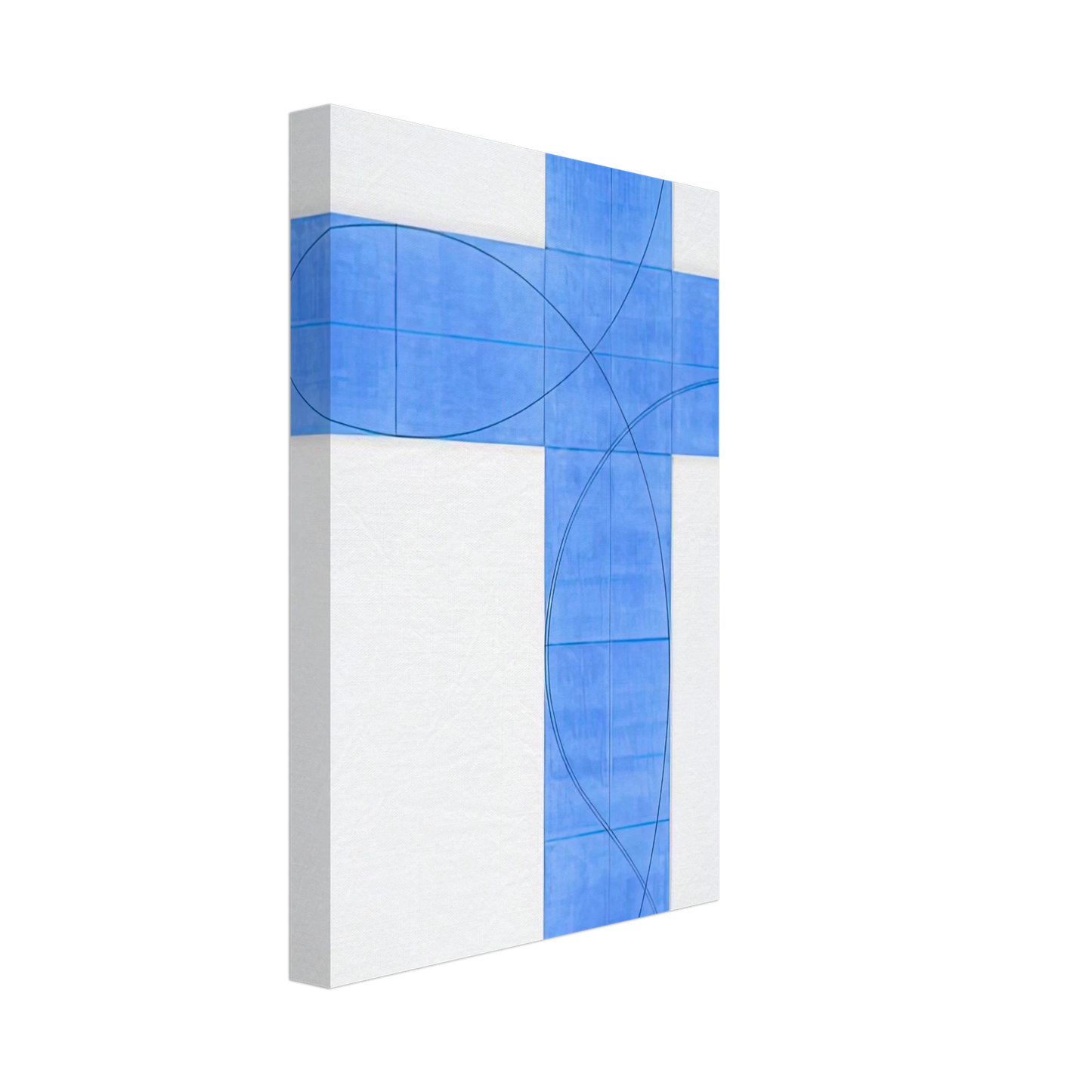 Robert Mangold - COLUMN STRUCTURE XXII 2008 Canvas - 70x100 cm / 28x40 inches-canvas