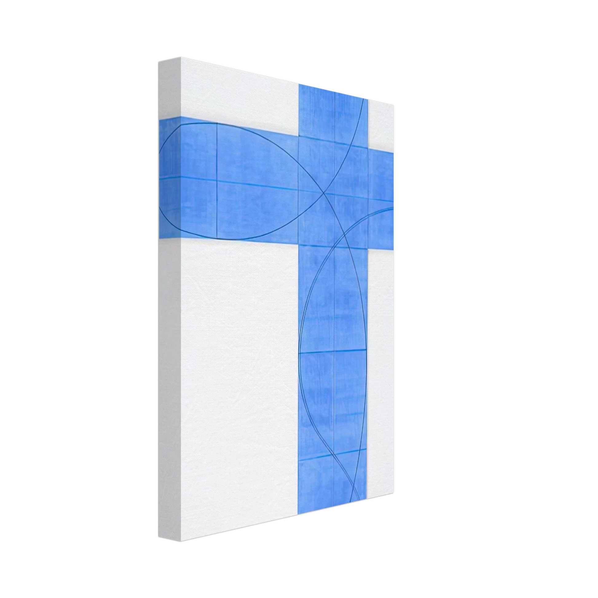 Robert Mangold - COLUMN STRUCTURE XXII 2008 Canvas - 70x100 cm / 28x40 inches-canvas