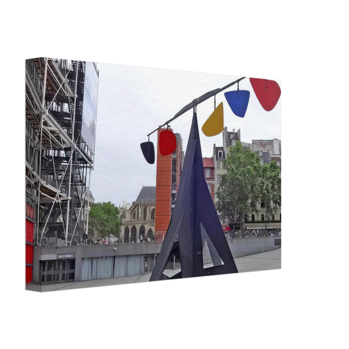 Alexander Calder - HORIZONTAL 1974 Canvas - 70x100 cm / 28x40 inches-canvas