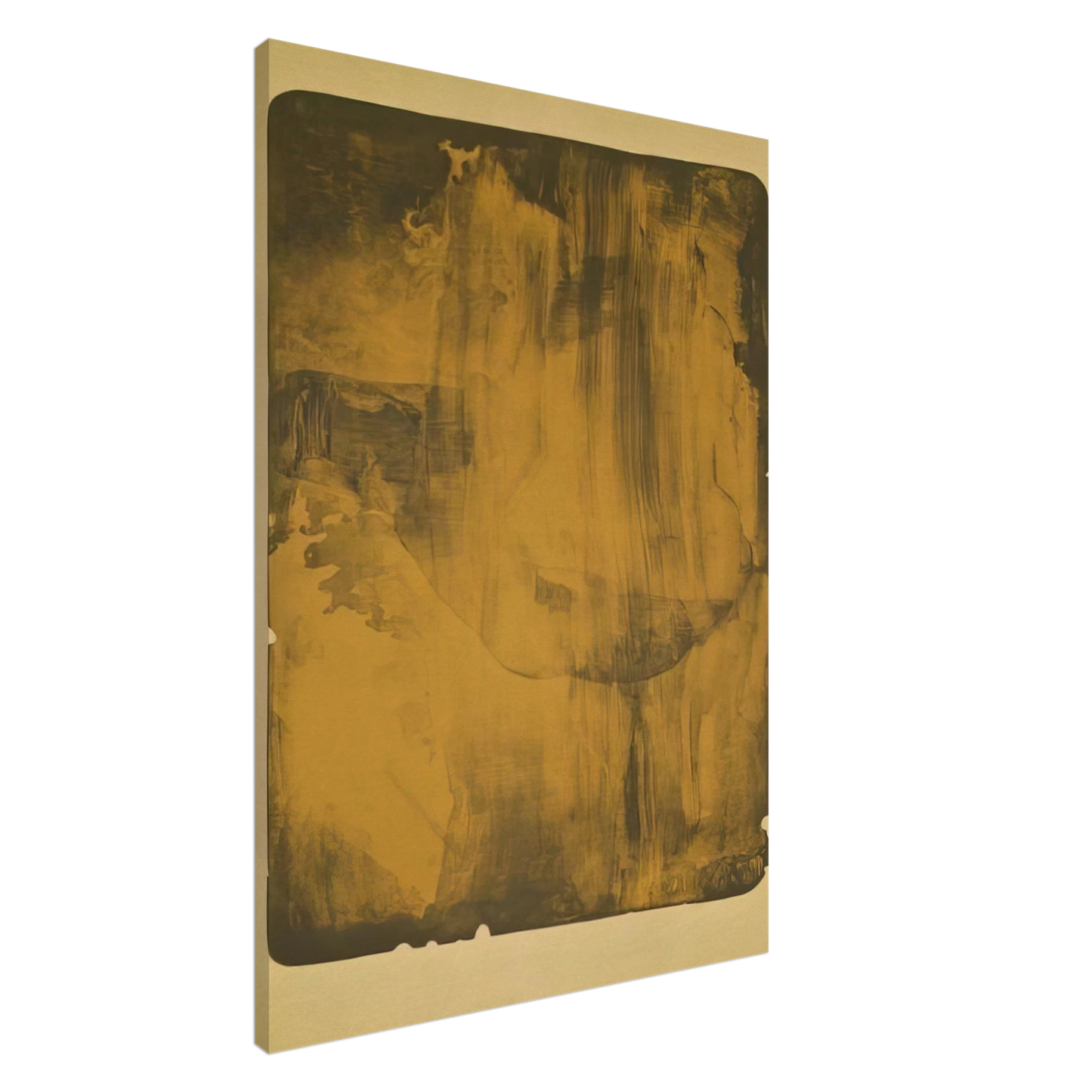 Helen Frankenthaler - Bronze Smoke - 1978 Canvas - 20x30 cm / 8x12 inches-canvas