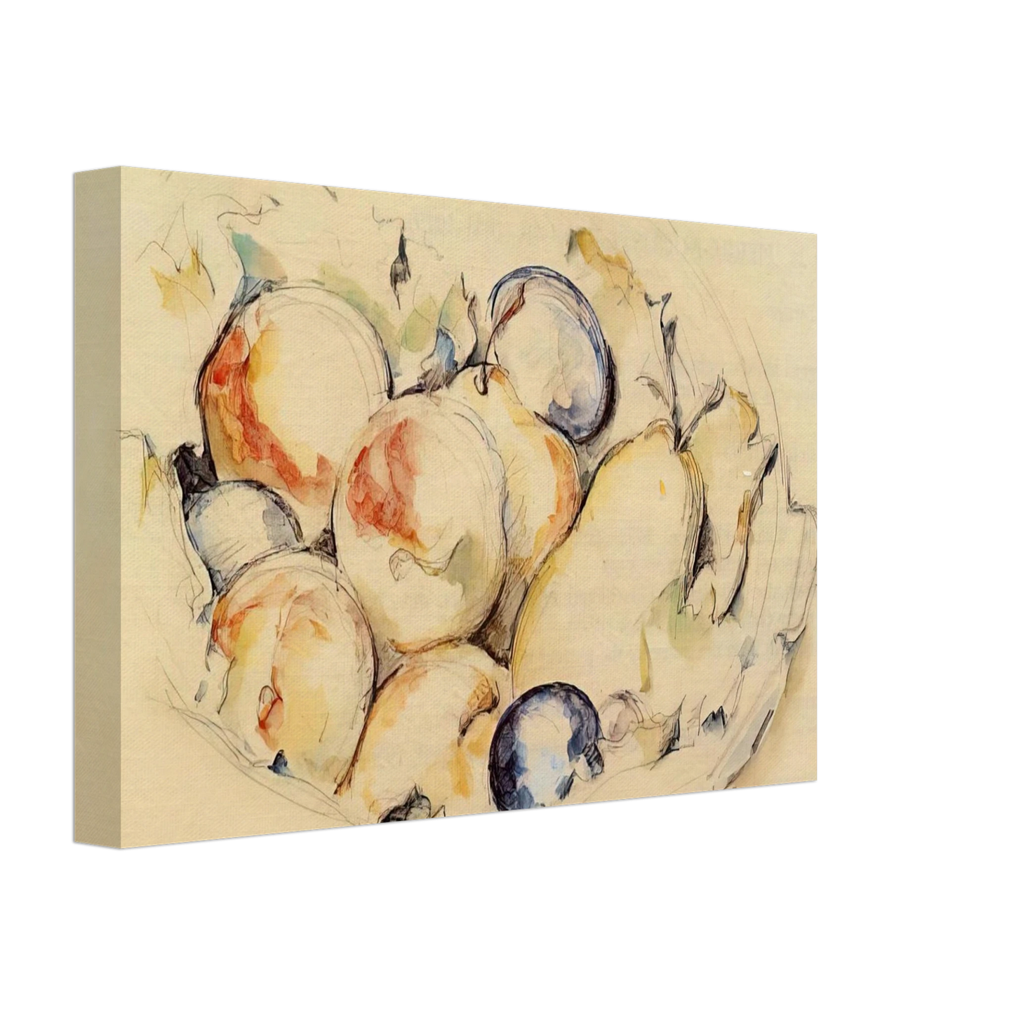 Paul Cezanne - Fruits Canvas - 70x100 cm / 28x40 inches-canvas