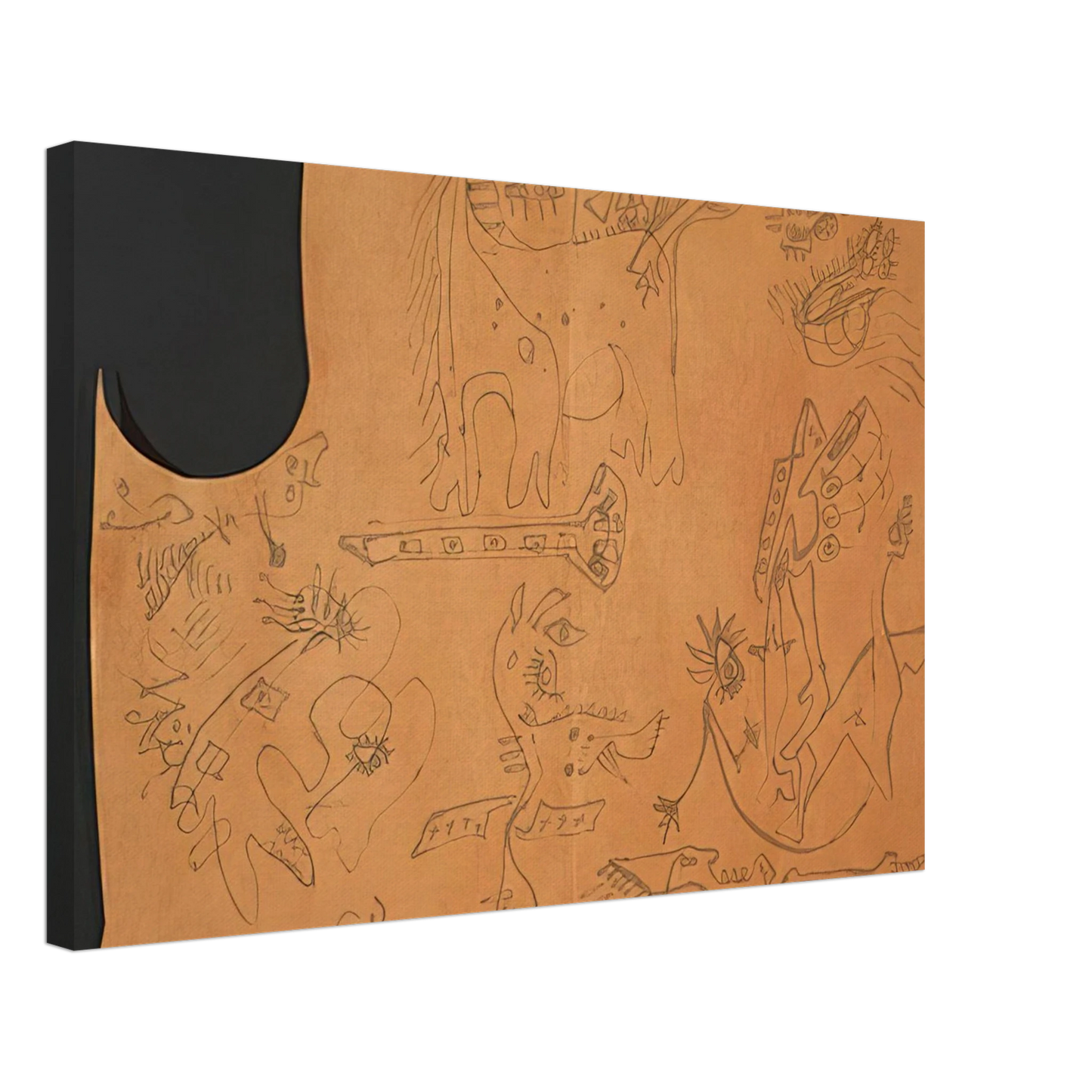 Jackson Pollock - UNTITLED 4 Canvas - 70x100 cm / 28x40 inches-canvas