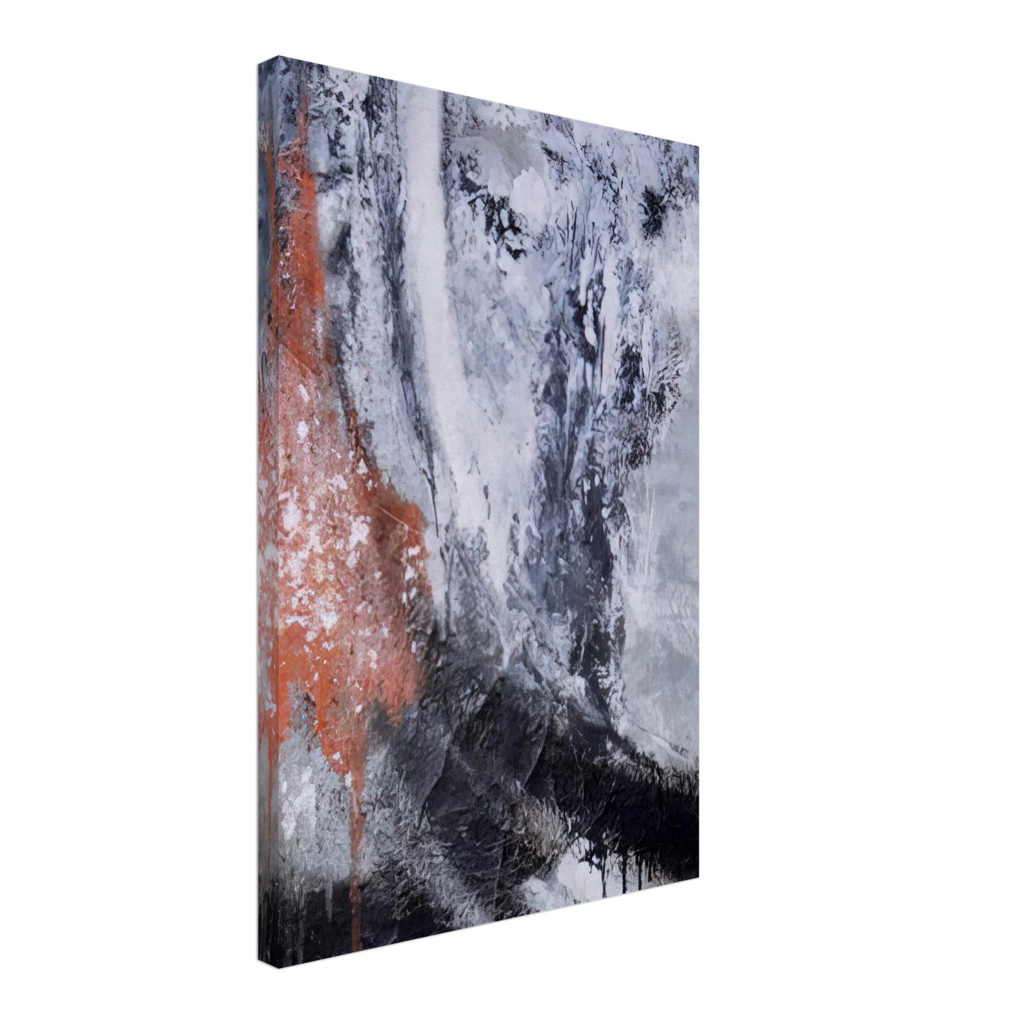 Jiro Yoshihara - Untitled - Tachisme Canvas - 40x60 cm / 16x24 inches-canvas