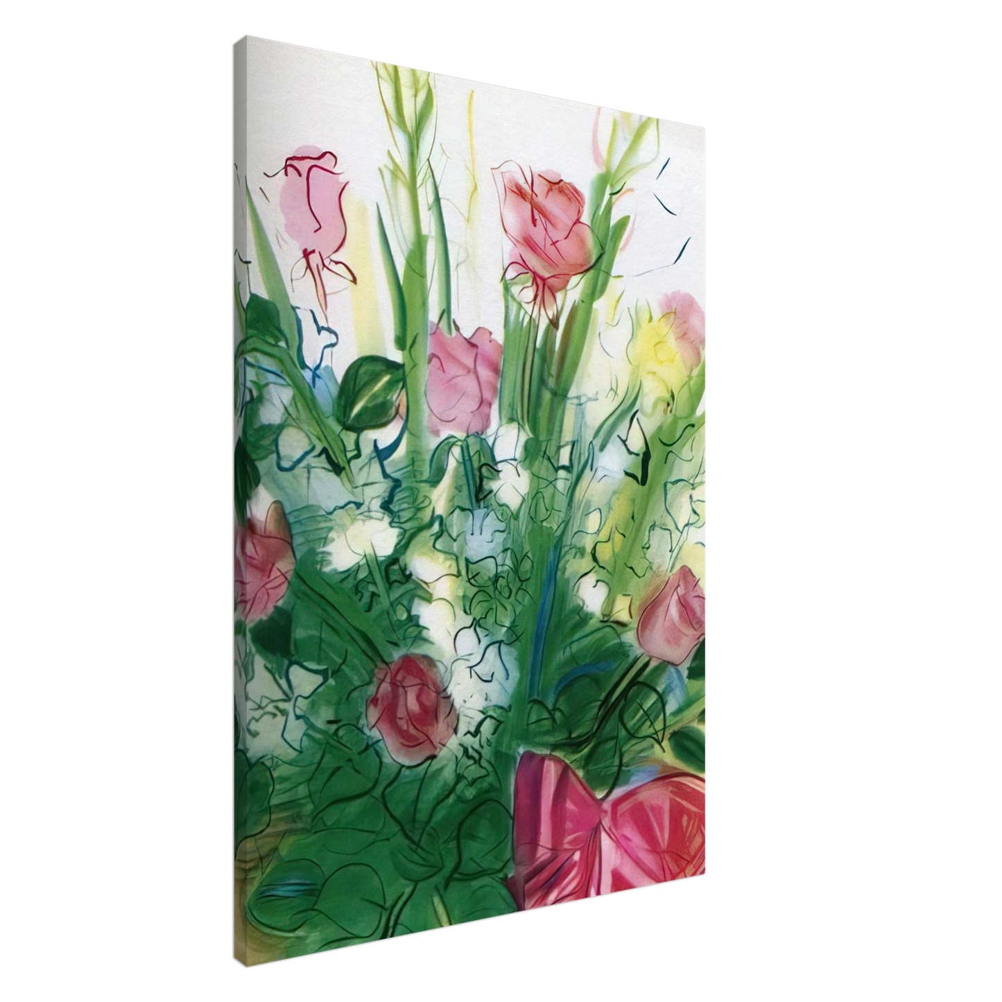 Raoul Dufy - BOUQUET OF ROSES Canvas - 20x30 cm / 8x12 inches-canvas