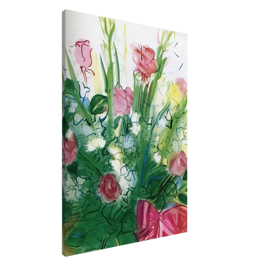 Raoul Dufy - BOUQUET OF ROSES Canvas - 20x30 cm / 8x12 inches-canvas