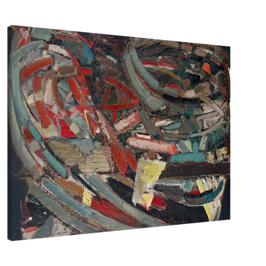 Nicolas de Stael - Composition - 1947 Canvas - 20x30 cm / 8x12 inches-canvas