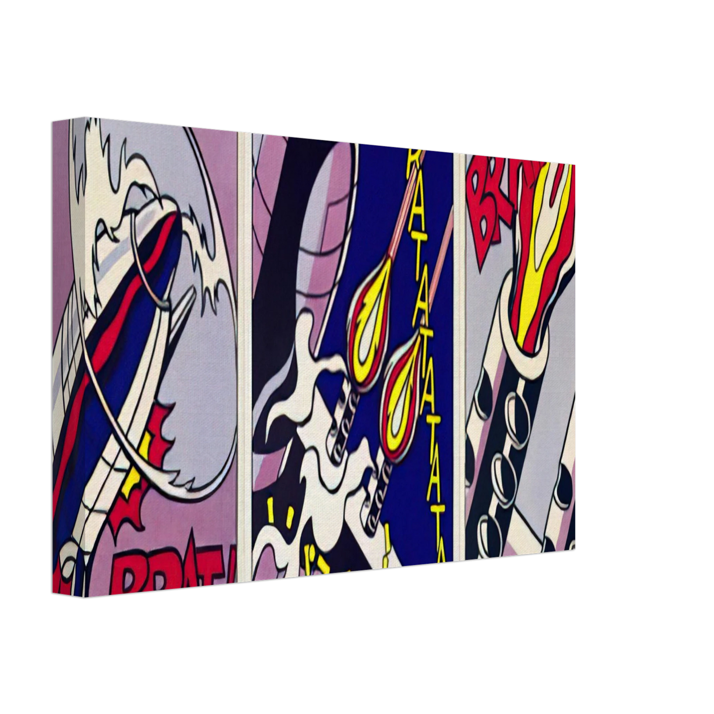 Roy Lichtenstein - AS I OPENED FIRE 1964 Canvas - 70x100 cm / 28x40 inches-canvas
