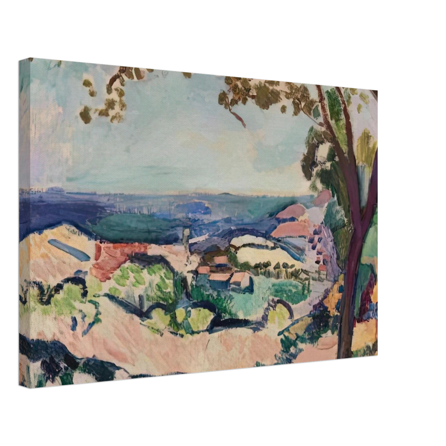 Henri Matisse - COLLIOURE LANDSCAPE 1906 Canvas - 40x60 cm / 16x24 inches-canvas