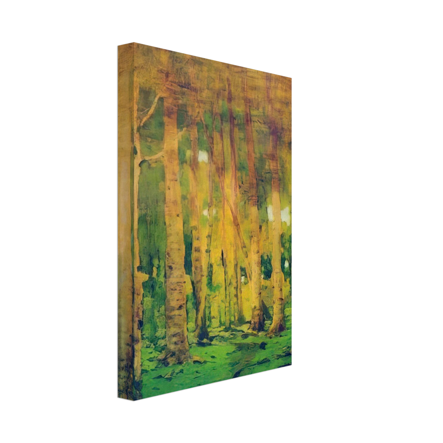 Arkhyp Kuindzhi - A Birch Grove. Spots of sunlight Canvas - 70x100 cm / 28x40 inches-canvas