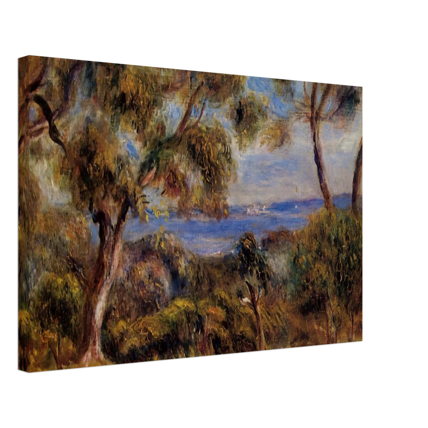 Pierre-Auguste Renoir - The Sea at Cagnes Canvas - 40x60 cm / 16x24 inches-canvas