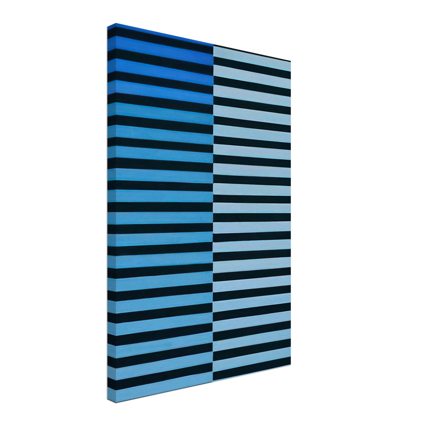 Dadamaino - Ricerca del colore azzurro su nero - 1968 Canvas - 70x100 cm / 28x40 inches-canvas