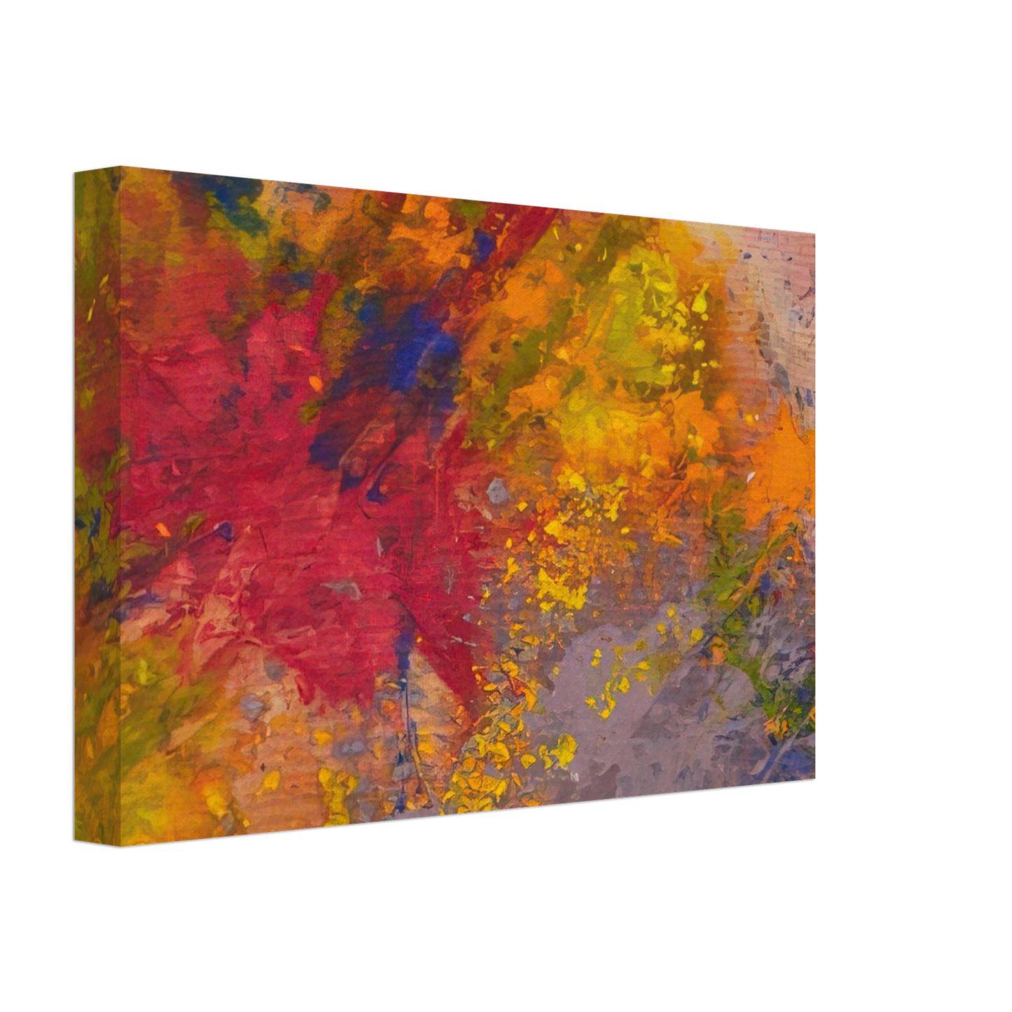 Sam Gilliam - Red Linger Canvas - 40x60 cm / 16x24 inches-canvas
