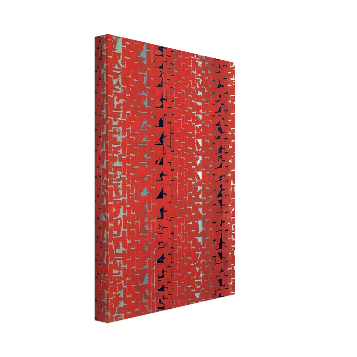 Alma Woodsey Thomas - RED SUNSET OLD POND CONCERTO 1972 Canvas - 40x60 cm / 16x24 inches-canvas