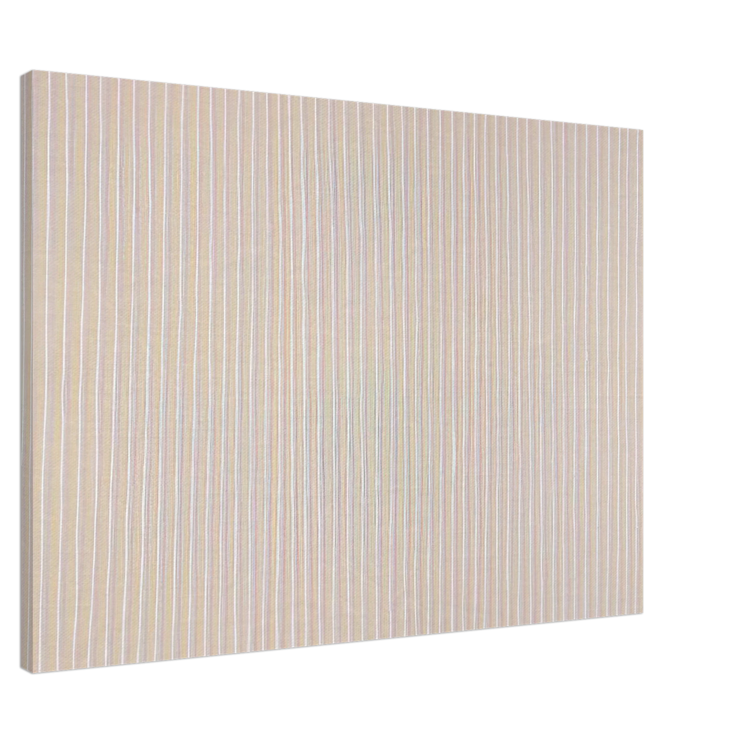 Gene Davis - Untitled Pink, Yellow and White - 1980 Canvas - 20x30 cm / 8x12 inches-canvas