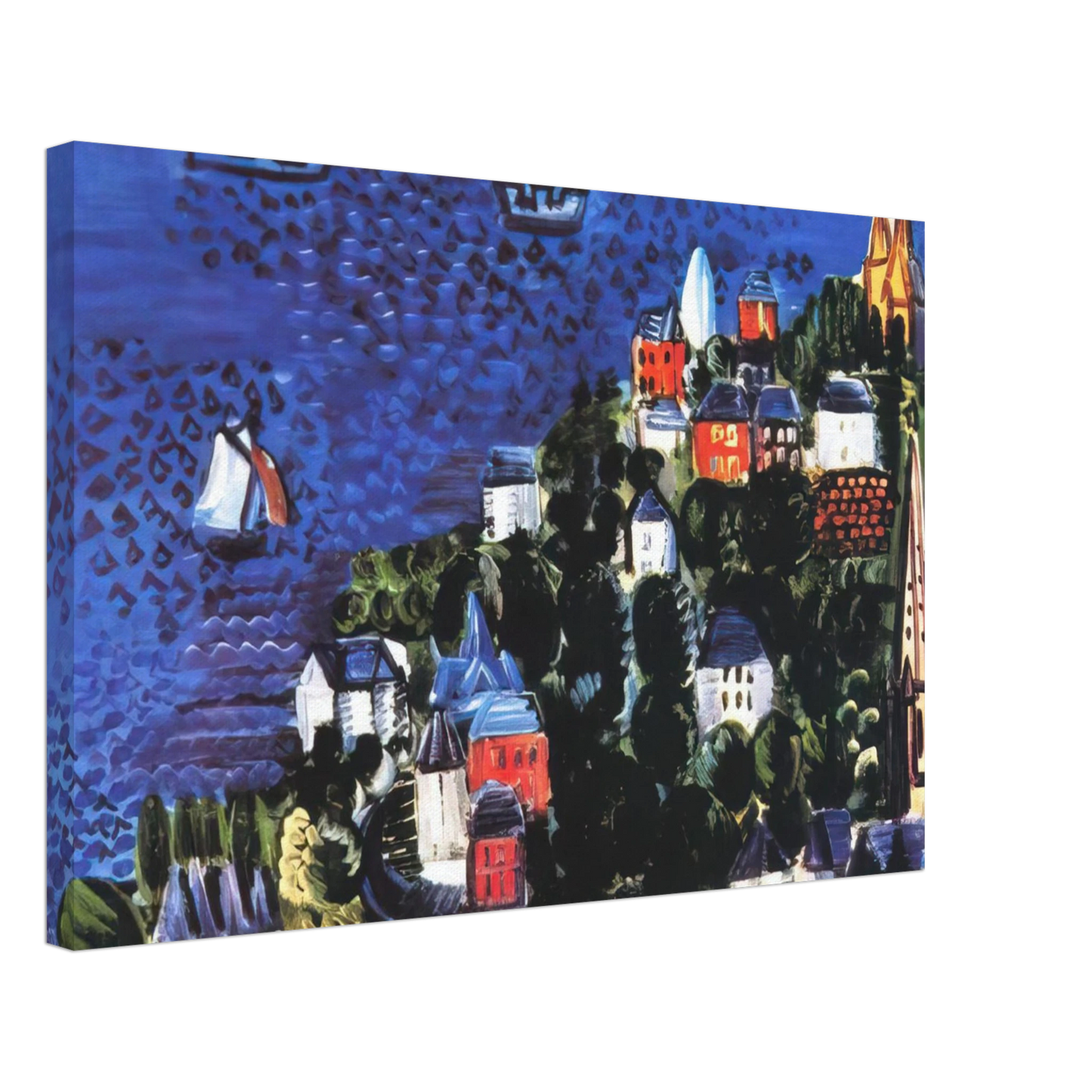 Raoul Dufy - VIEW OF SAINTE ADRESSE Canvas - 40x60 cm / 16x24 inches-canvas