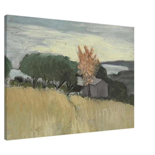 Henri Matisse - CHAMPS DE BLE A CAGNES 1918 Canvas - 20x30 cm / 8x12 inches-canvas