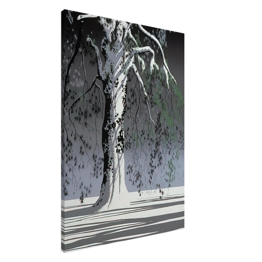 Eyvind Earle - Fir Tree In Snow Canvas - 20x30 cm / 8x12 inches-canvas