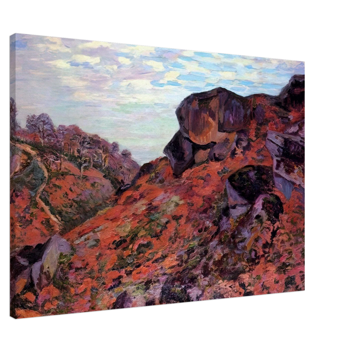 Armand Guillaumin - Crozant, les Monts Sedelle, matin - 1895 Canvas - 20x30 cm / 8x12 inches-canvas