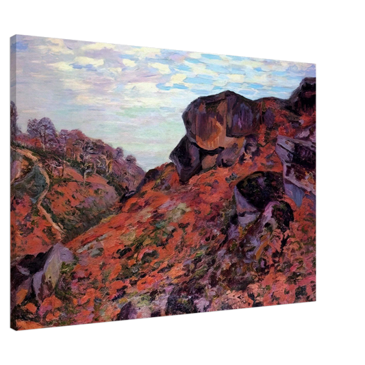 Armand Guillaumin - Crozant, les Monts Sedelle, matin - 1895 Canvas - 20x30 cm / 8x12 inches-canvas