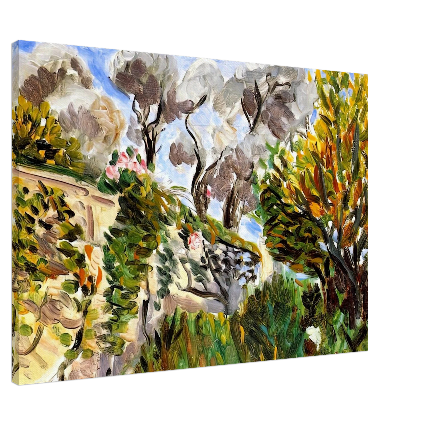 Henri Matisse - OLIVE TREES RENOIR S GARDEN IN CAGNES 1917 Canvas - 20x30 cm / 8x12 inches-canvas