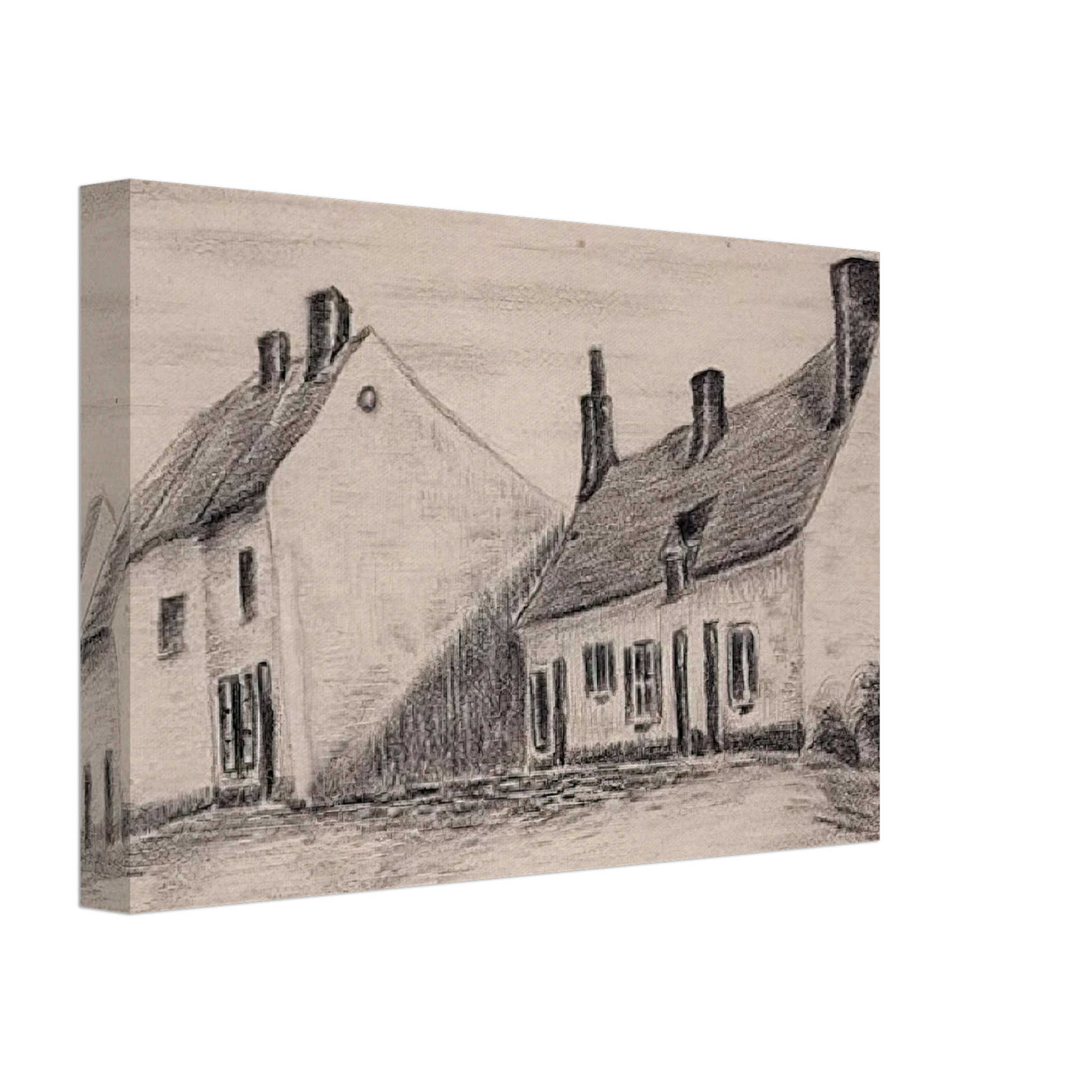 Vincent van Gogh - A Zandmennik house Canvas - 40x60 cm / 16x24 inches-canvas