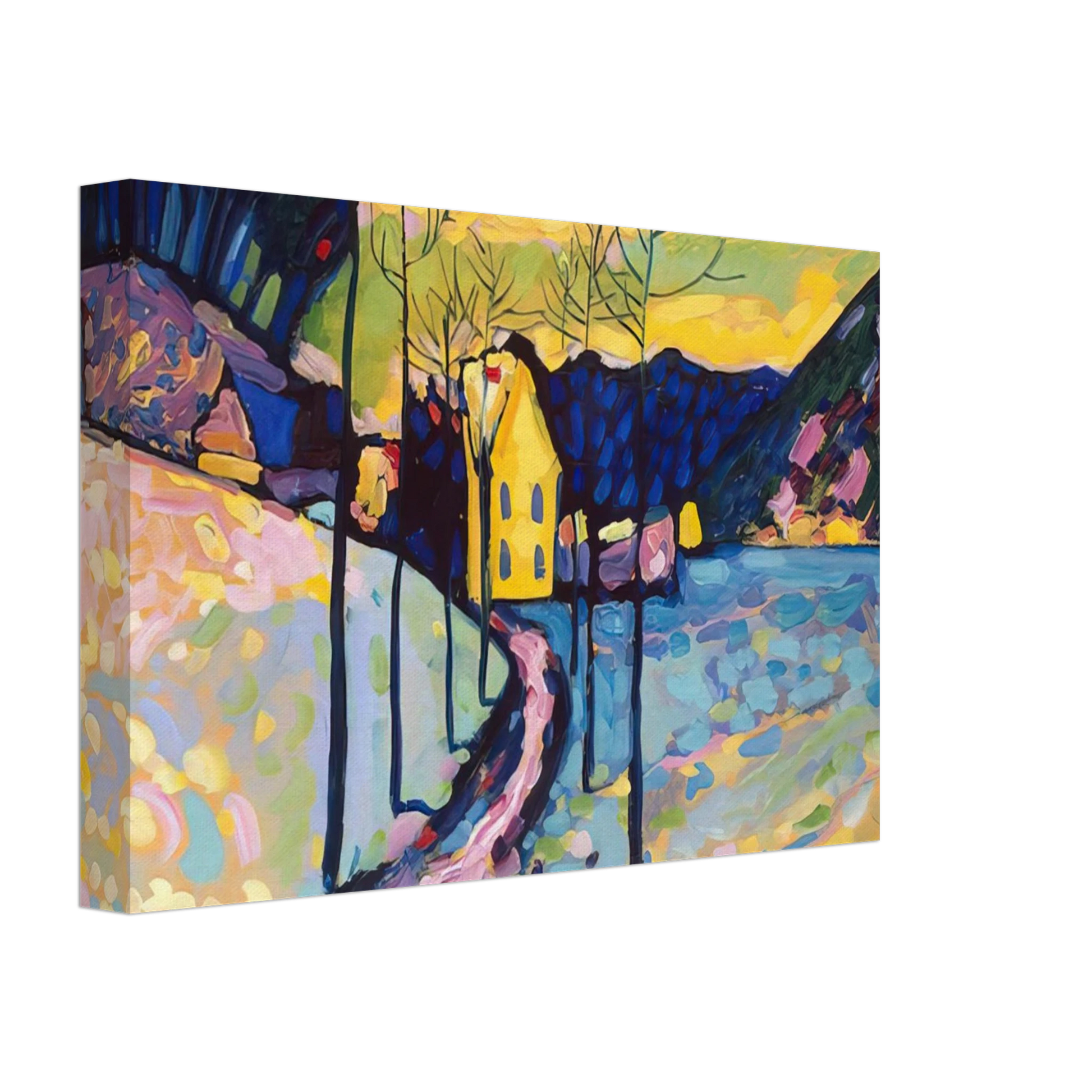 Wassily Kandinsky - WINTER LANDSCAPE 1909 Canvas - 70x100 cm / 28x40 inches-canvas
