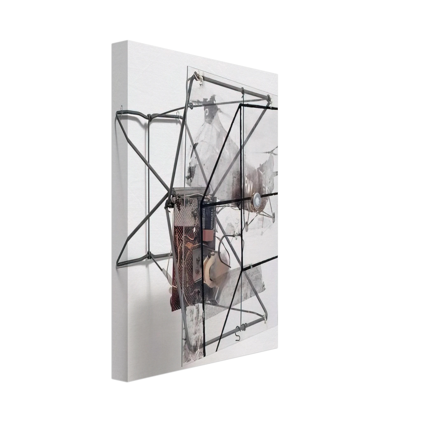 Robert Rauschenberg - DRY CELL 1963 Canvas - 40x60 cm / 16x24 inches-canvas