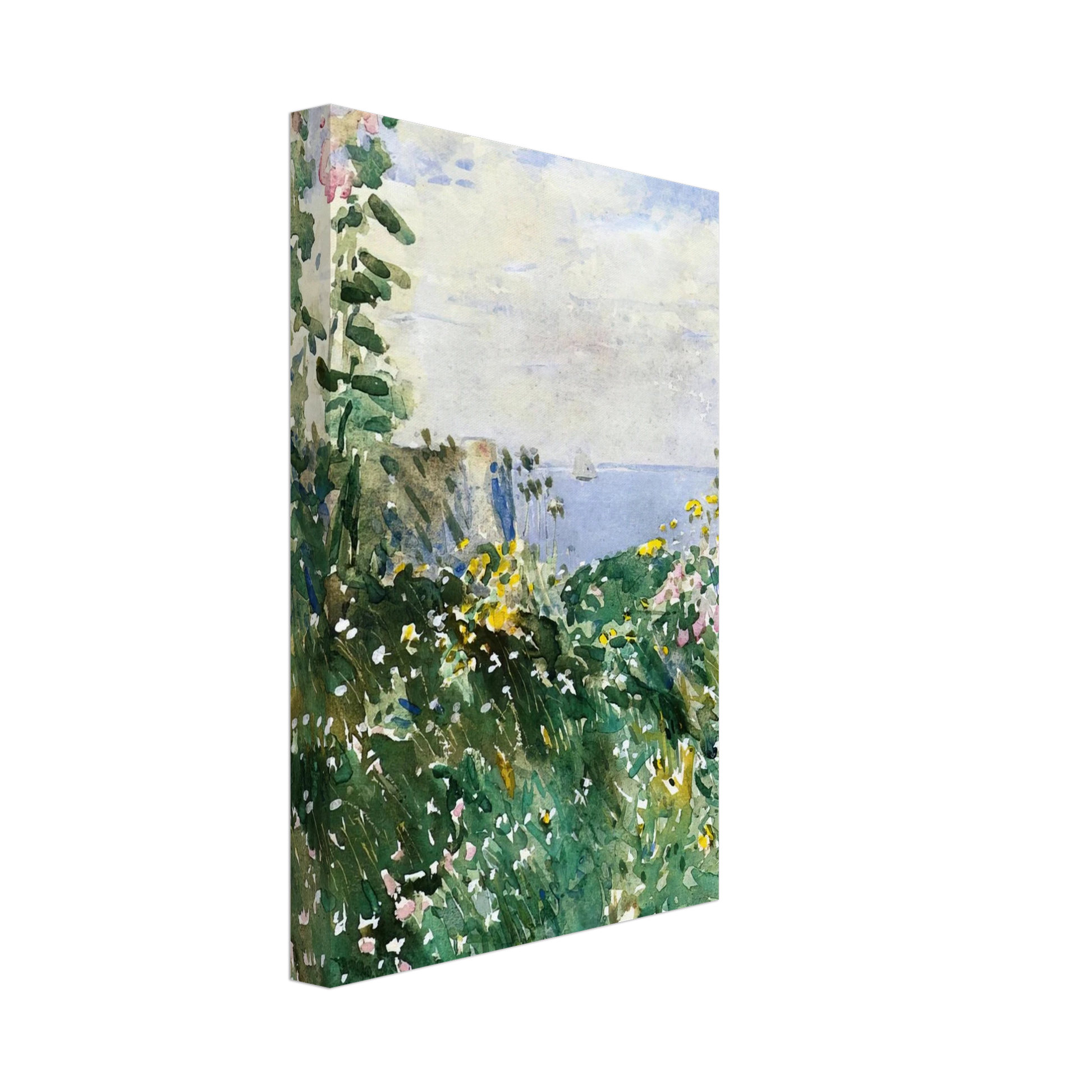 Childe Hassam - Isles of Shoals Garden, Appledore Canvas - 70x100 cm / 28x40 inches-canvas