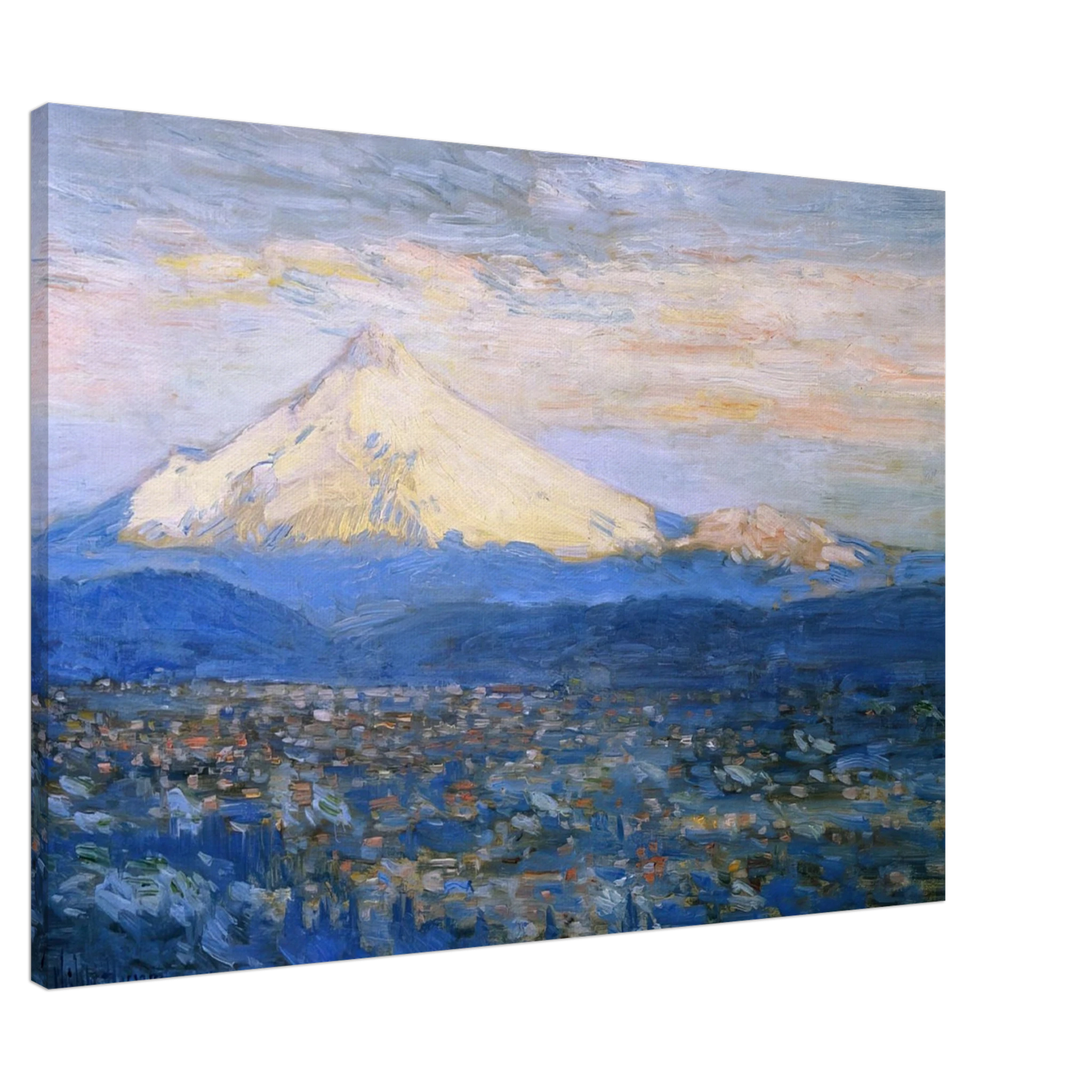 Childe Hassam - Mount Hood Canvas - 20x30 cm / 8x12 inches-canvas