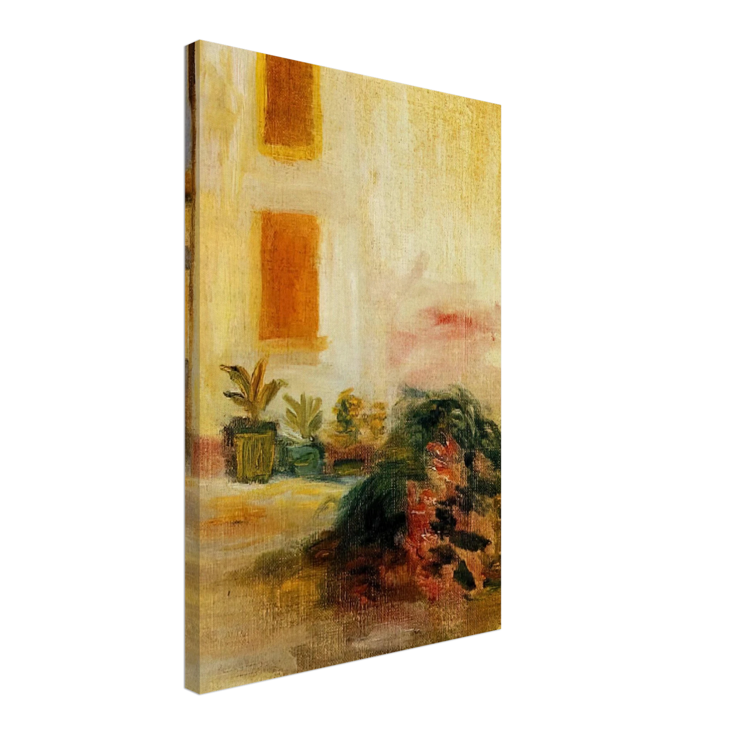Pierre-Auguste Renoir - Farm Courtyard Canvas - 40x60 cm / 16x24 inches-canvas