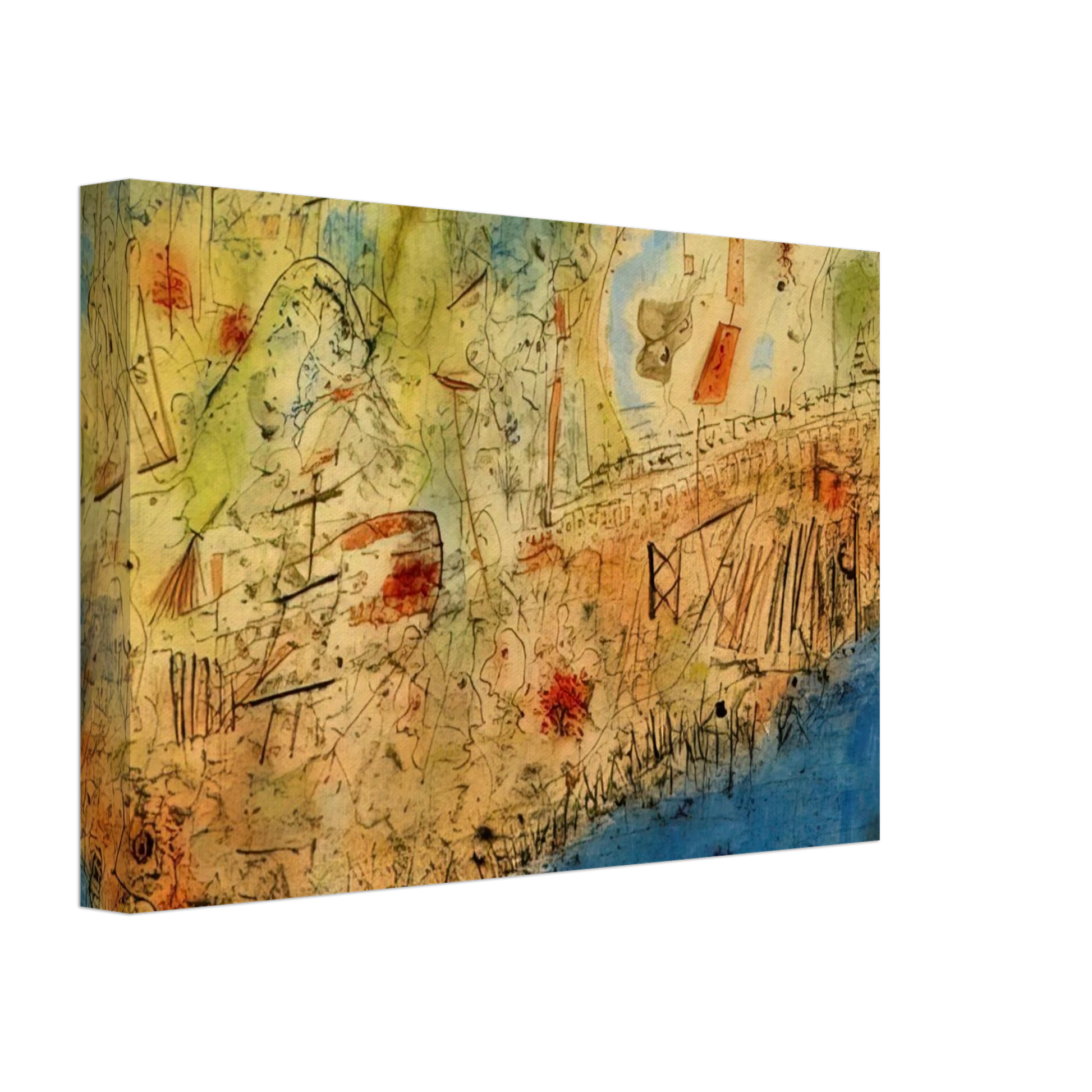 Wols - Camp des Milles - 1940 Canvas - 70x100 cm / 28x40 inches-canvas