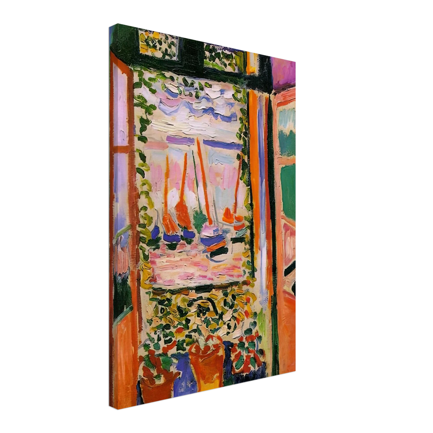 Henri Matisse - OPEN WINDOW COLLIOURE 1905 Canvas - 40x60 cm / 16x24 inches-canvas