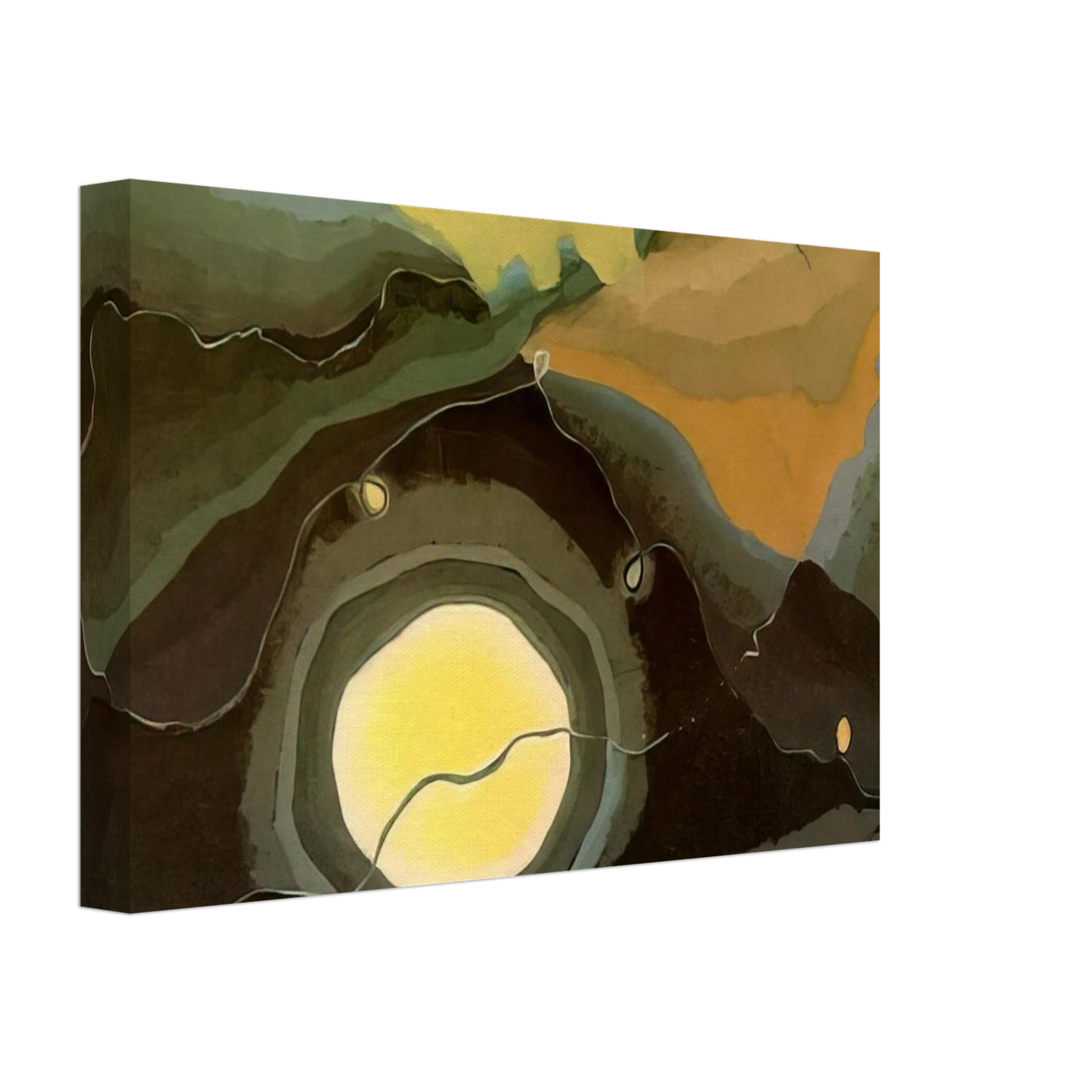 Arthur Dove - Me and the Moon - 1937 Canvas - 40x60 cm / 16x24 inches-canvas