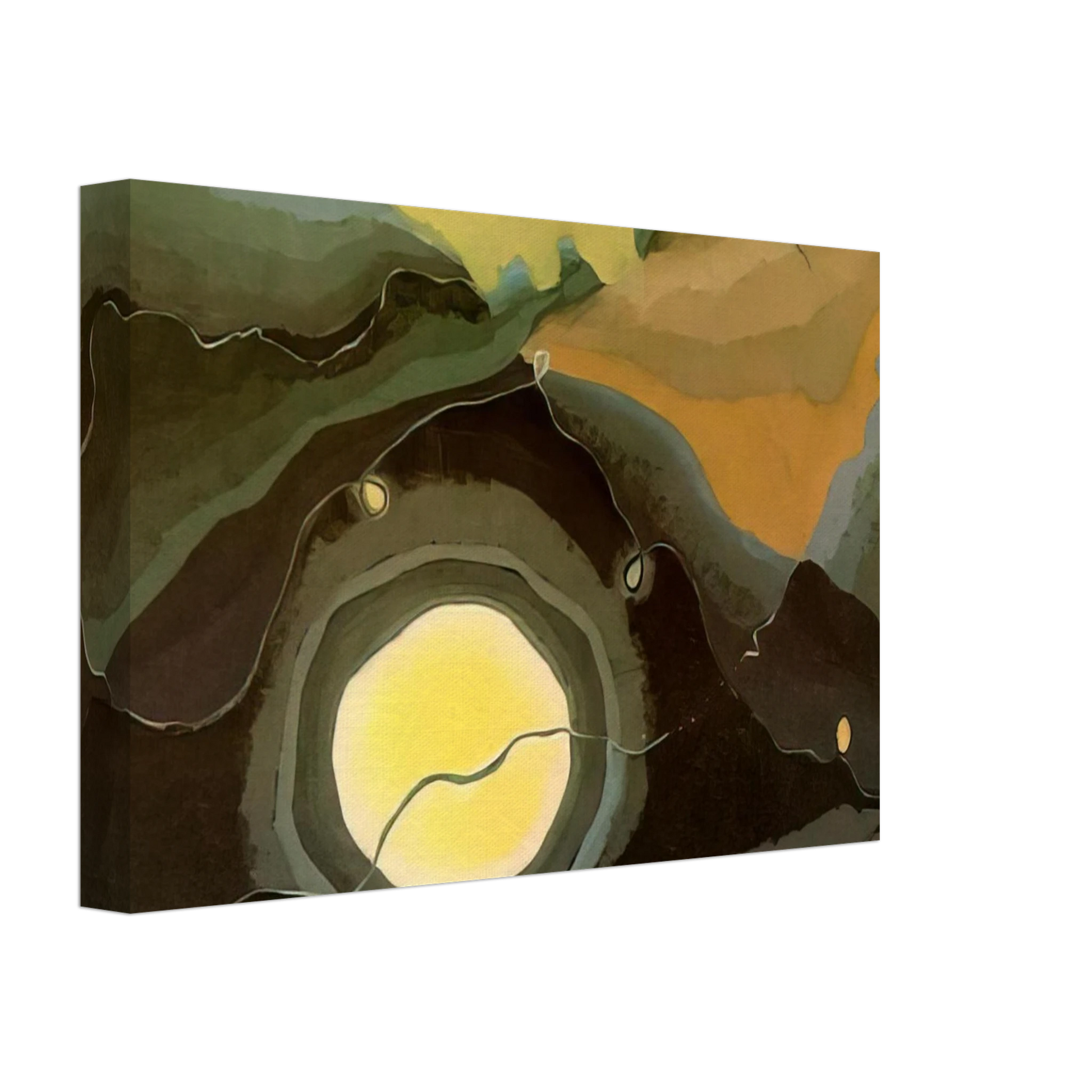 Arthur Dove - Me and the Moon - 1937 Canvas - 40x60 cm / 16x24 inches-canvas